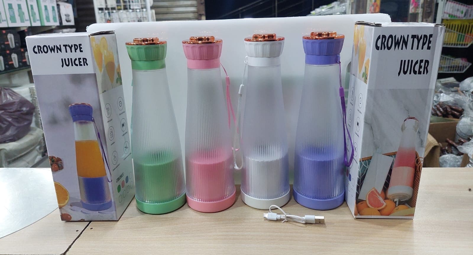 Crown Type Juicer, Mini Portable Blender Fruit Mixers, 400ml Electric Juicer, Anti Drip Blender, Mini Shake Smoothie Blender, Wireless Electric Juicer, Travel Electric Portable Mixer Bottle, Portable Smoothies Blender Crown Type Juicer, Mini Portable Blender Fruit Mixers, 400ml Electric Juicer, Anti Drip Blender, Mini Shake Smoothie Blender, Wireless Electric Juicer, Travel Electric Portable Mixer Bottle, Portable Smoothies Blender